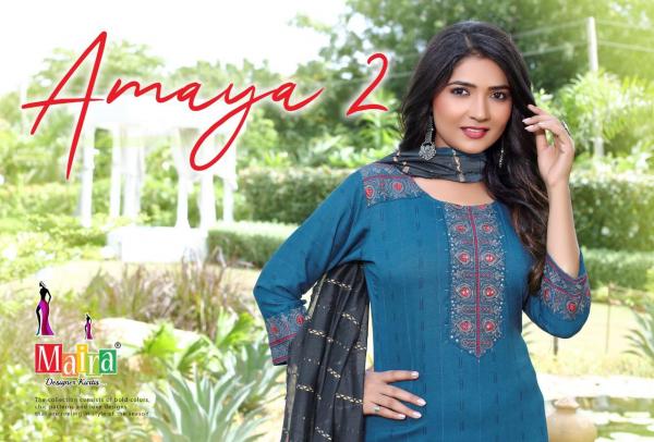 Maira Amaya Vol 2 Rayon Designer Exclusive Readymade Suit